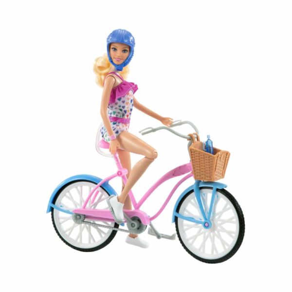 Set De Muñeca Barbie Paseo En Bicicleta MATTEL Incluye Accesorios - Imagen 2