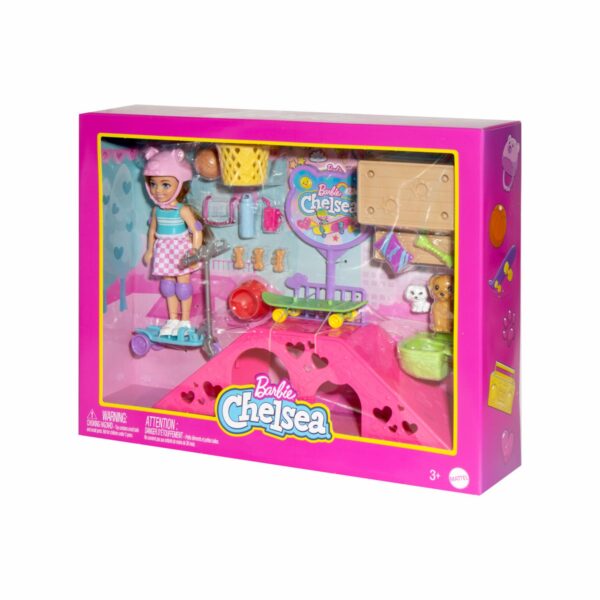 Set De Muñeca Barbie Chelsea Parque De Skate MATTEL Incluye Accesorios