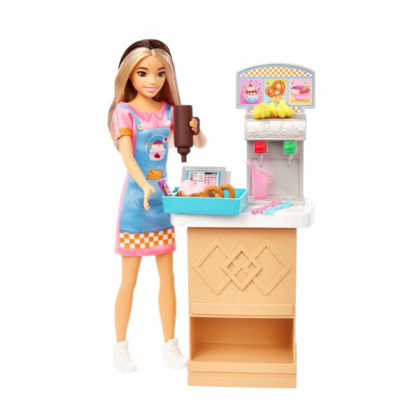 Set De Muñeca Barbie Puesto De Refrigerios MATTEL Incluye Accesorios - Imagen 2