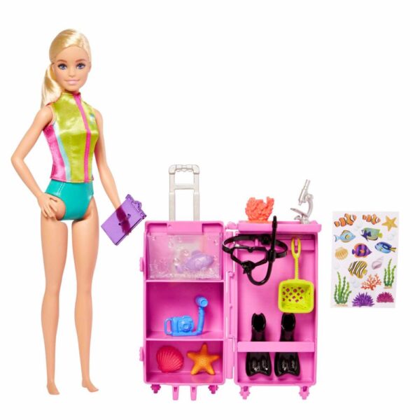 Set De Muñeca Barbie Bióloga Marina MATTEL Incluye Accesorios - Imagen 2