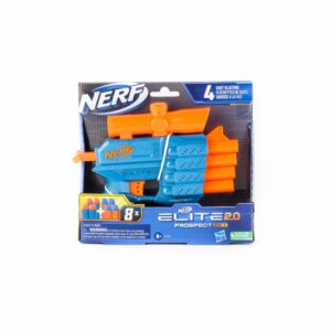 Lanzador Elite 2.0 Prospect QS-4 NERF Incluye 8 Dardos