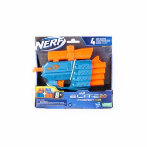 Lanzador Elite 2.0 Prospect QS-4 NERF Incluye 8 Dardos