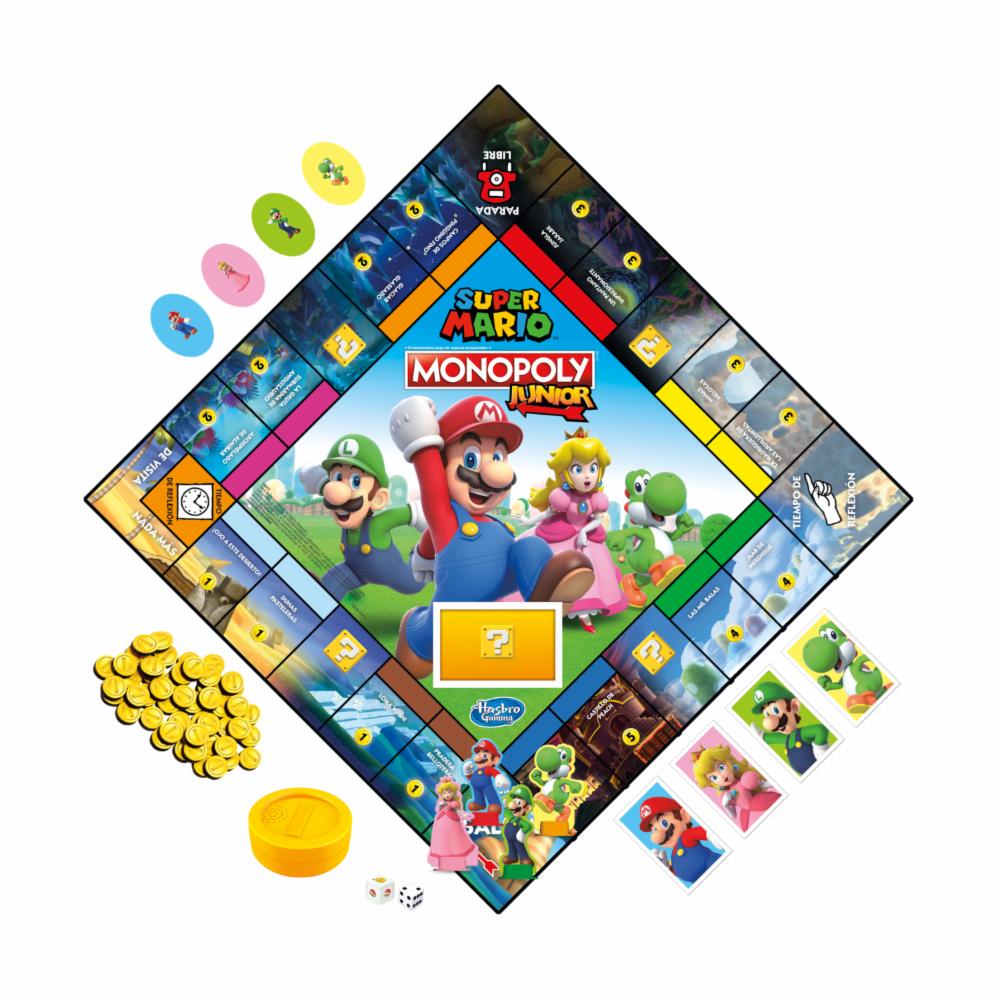 Juego De Mesa Monopoly Junior SUPER MARIO 2 - 4 Jugadores - Imagen 2