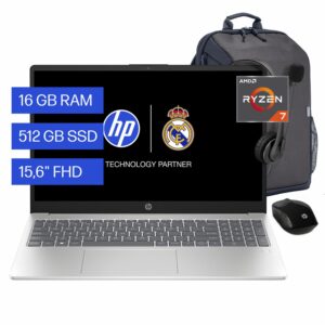Notebook SO Windows 11 Y Procesador AMD Ryzen 7 16GB SSD 512 GB HP 15.6"