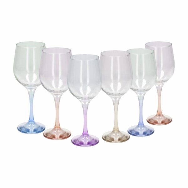 Copas Para Agua Y Vino Base Colores Fam Set LAV 6 Uds - Imagen 9