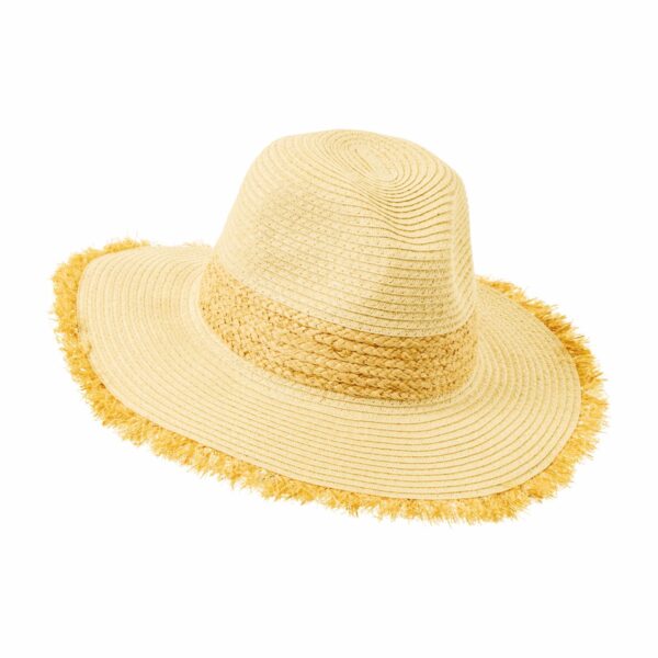 Sombrero De Playa Natural Crudo NARSY CHIC Dama - Imagen 2