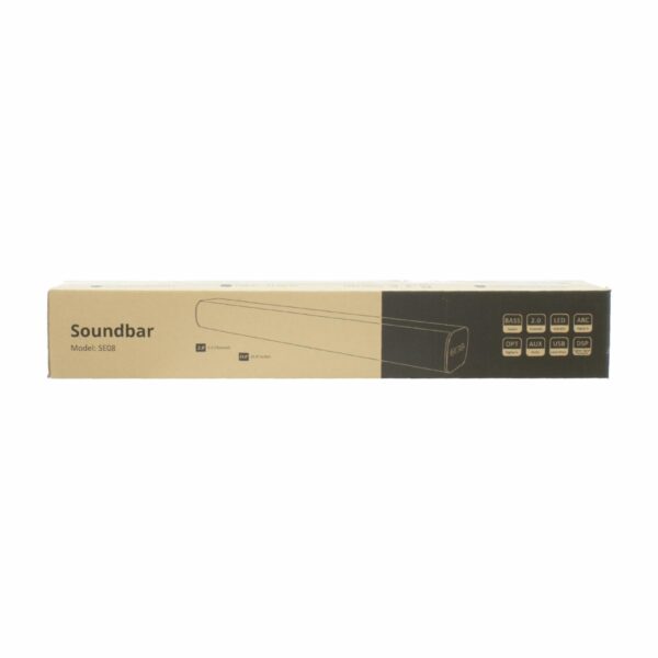 Barra De Sonido Para TV De 100 W Con Bluetooth HDMI-ARC Óptica Y Entrada AUX HD AUDIO 33.8" - Imagen 4