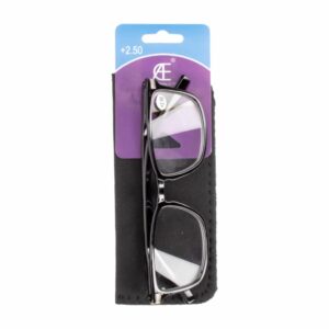 Lentes De Lectura Para Caballero Negro AE Medida +2.50