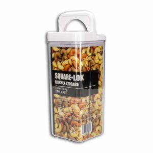 Contenedor Hermético Plástico Tapa Blanca SINOGLASS Grande