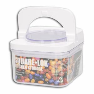 Contenedor Hermético Plástico Tapa Blanca SINOGLASS Pequeña