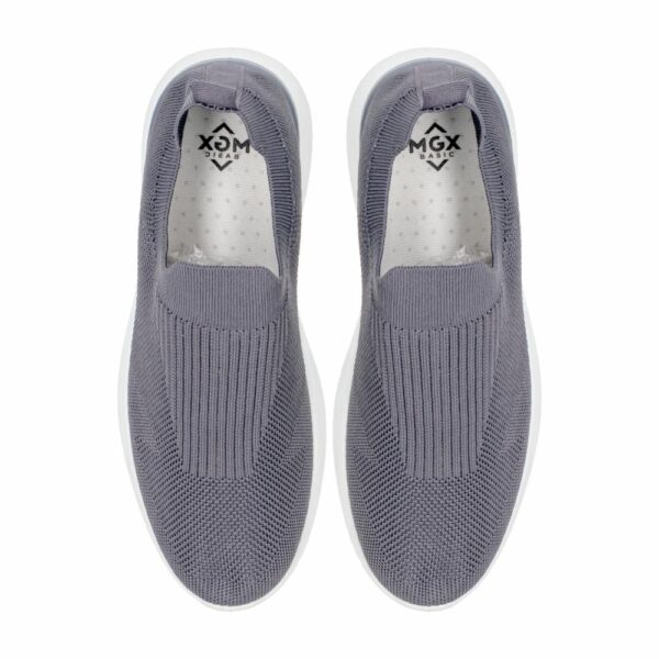 Zapato Deportivo Bajo Blanco Y Gris MGX BASIC - Imagen 2