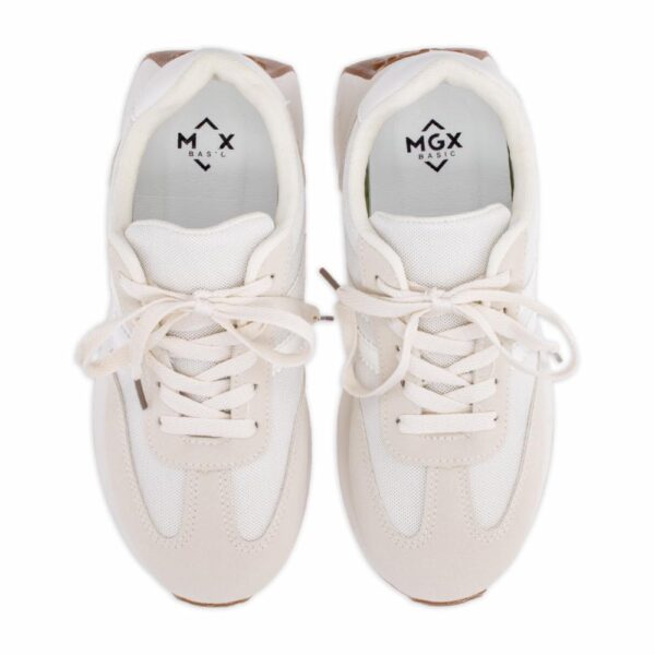 Zapato Casual Casual Beige Con Rayas MGX BASIC - Imagen 2