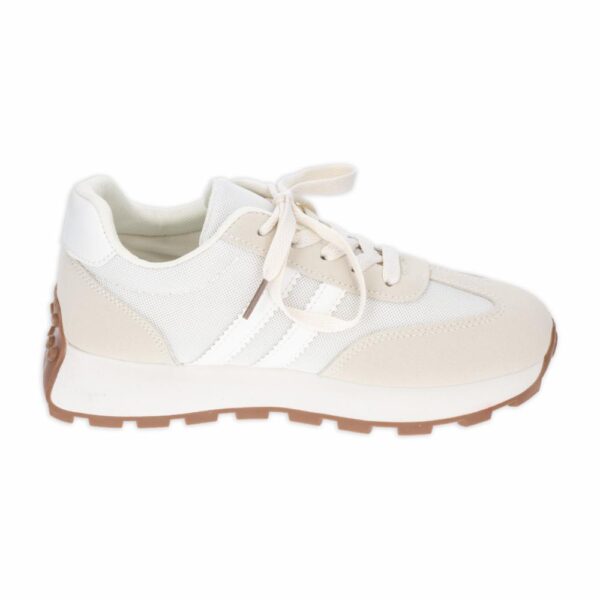 Zapato Casual Casual Beige Con Rayas MGX BASIC - Imagen 4