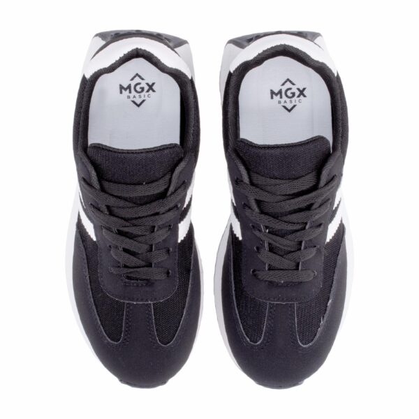 Zapato Casual Casual Negro Con Rayas MGX BASIC - Imagen 5