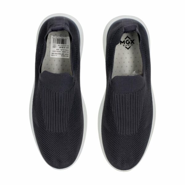Zapato Deportivo Bajo Sin Cordón Gris Oscuro MGX BASIC - Imagen 2