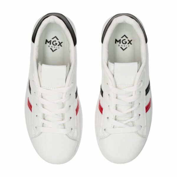 Zapato Deportivo Bajo Con Cordón Blanco MGX BASIC - Imagen 2