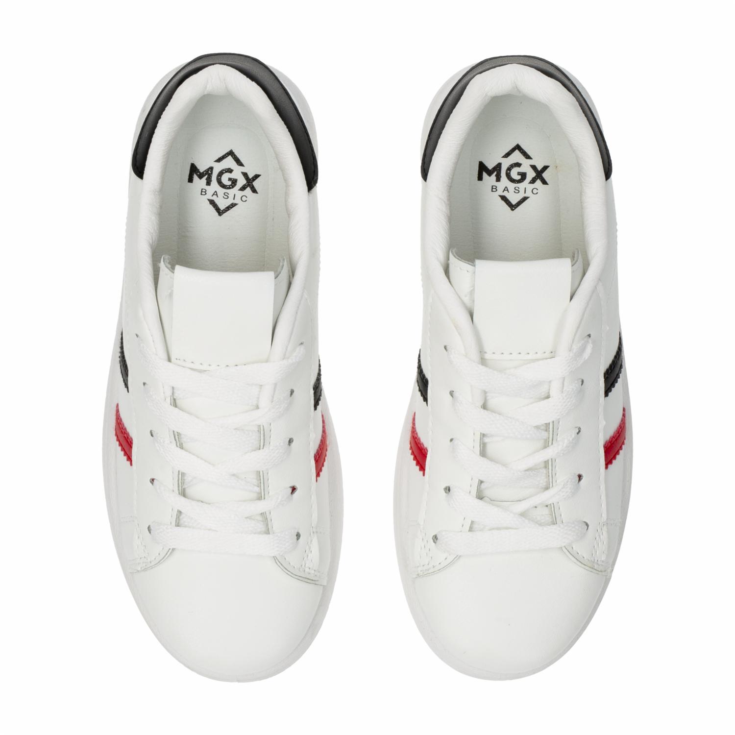 Zapato Deportivo Bajo Con Cordón Blanco MGX BASIC - Imagen 2