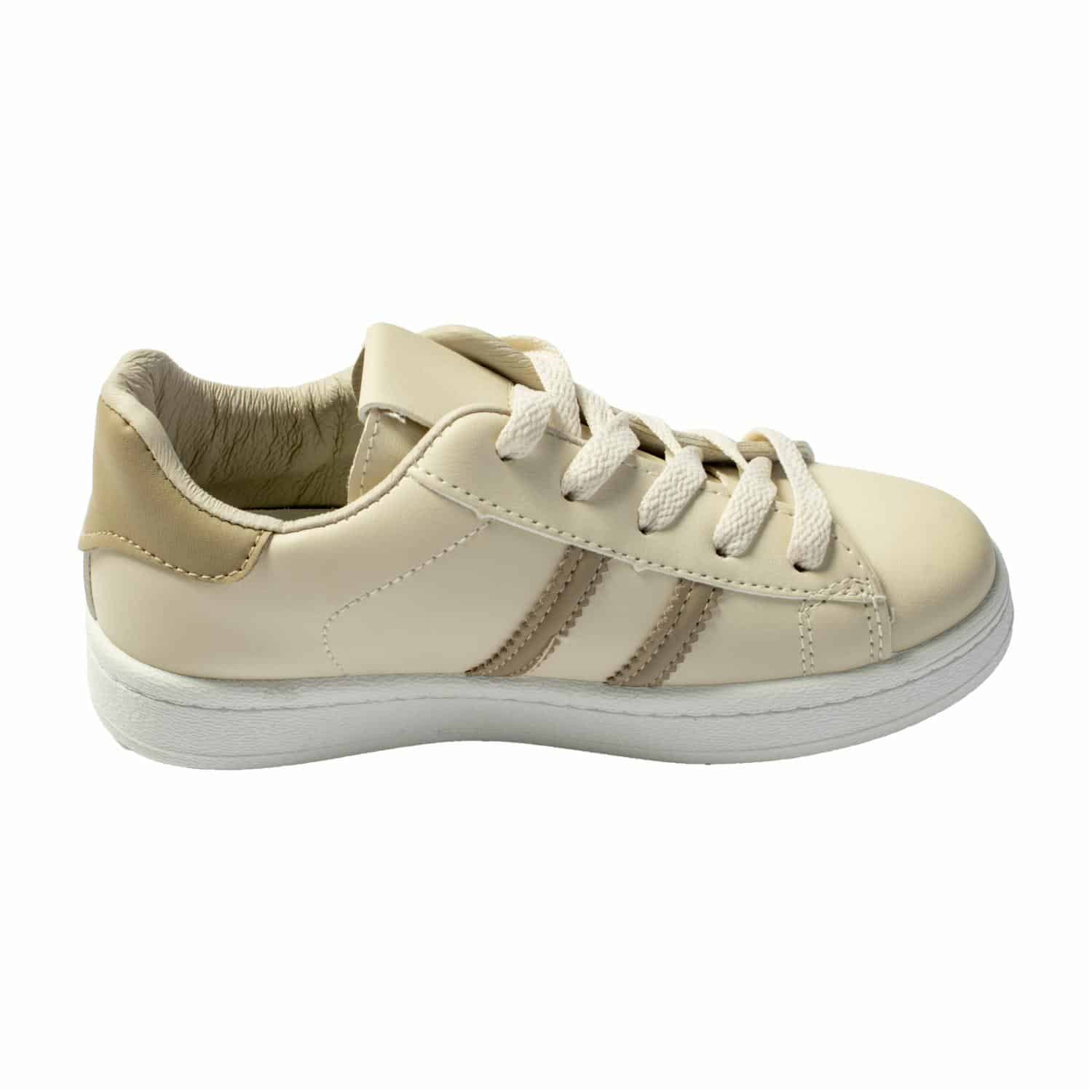 Zapato Deportivo Bajo Con Cordón Beige MGX BASIC - Imagen 4