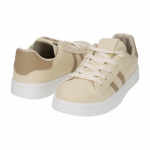 Zapato Deportivo Bajo Con Cordón Beige MGX BASIC