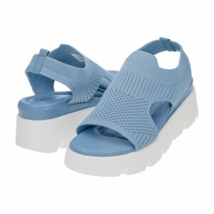 Sandalia Suela Alta Celeste TF ESTUDIO