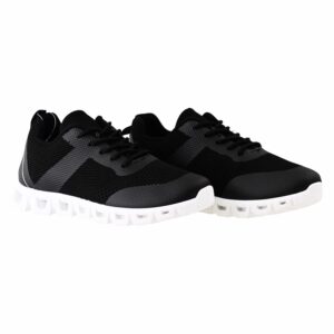 Zapato Deportivo Run Negro Con Blanco MGX BASIC