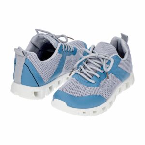 Zapato Deportivo Run Gris Con Azul MGX BASIC
