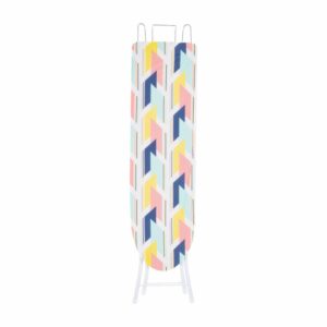 Tabla De Planchar Diseño Figuras Geométricas Gris Y Blanco FREE HOME 107X33 Cm