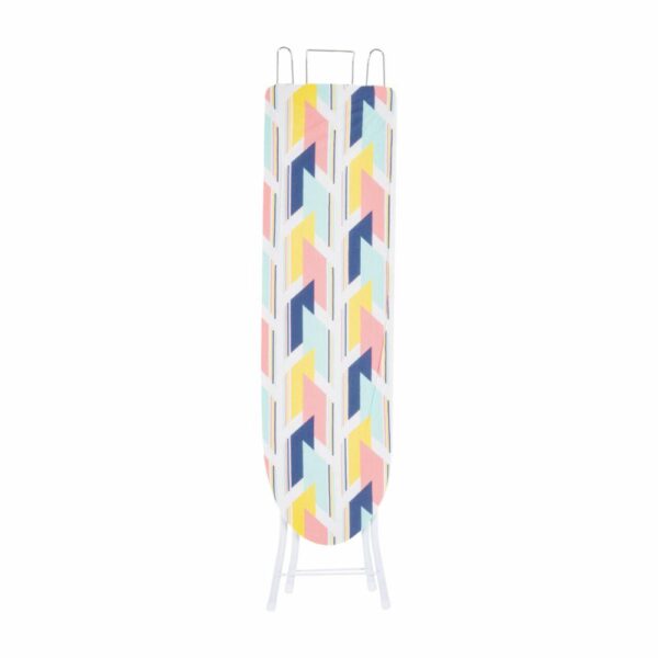 Tabla De Planchar Diseño Figuras Geométricas Gris Y Blanco FREE HOME 107X33 Cm
