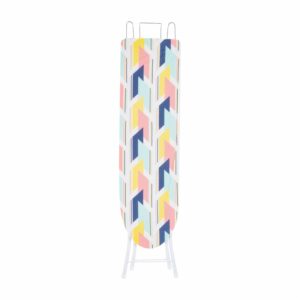Tabla De Planchar Diseño Figuras Geométricas Gris Y Blanco FREE HOME 107X33 Cm
