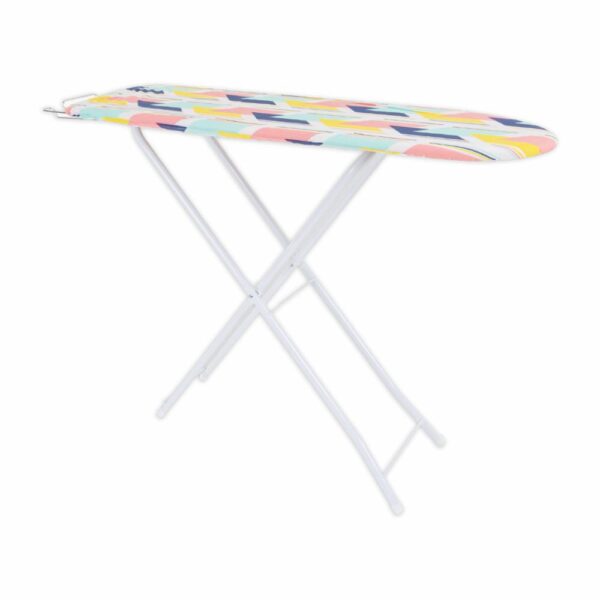 Tabla De Planchar Diseño Figuras Geométricas Gris Y Blanco FREE HOME 107X33 Cm - Imagen 3