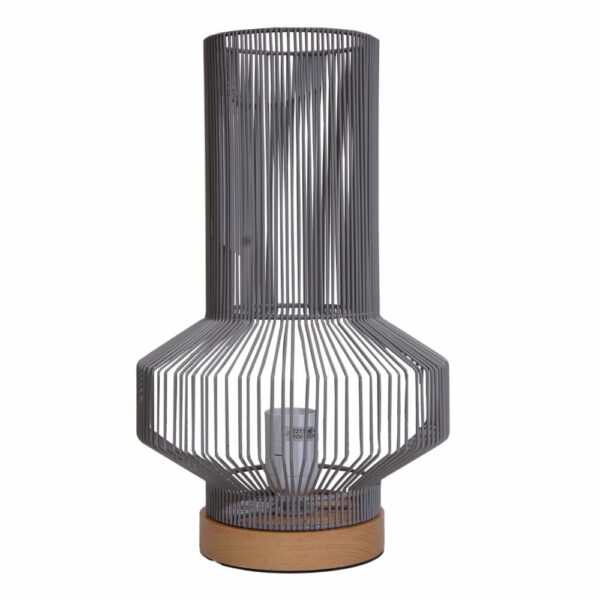 Lampara De Mesa Diseño De Alambre Negro FREE HOME Unidad