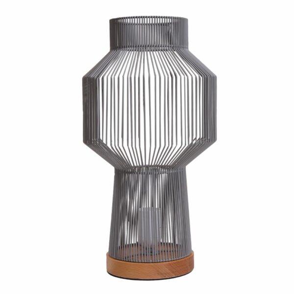 Lampara De Mesa Diseño De Alambre Negro FREE HOME Unidad