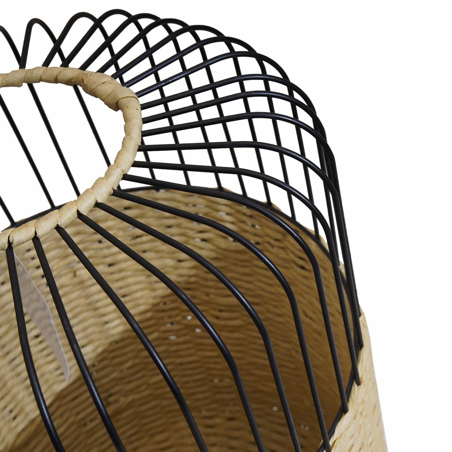 Lampara De Mesa Diseño Alambre Y Mimbre FREE HOME Unidad - Imagen 2