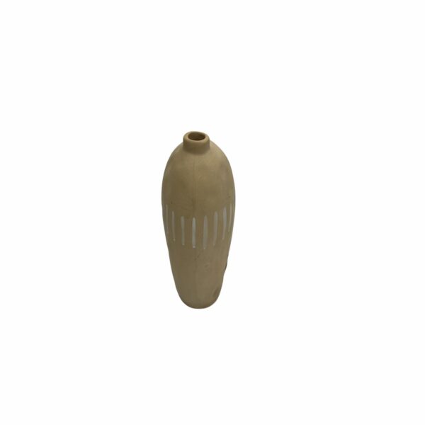 Florero Decorativo Mediano Diseño Líneas Beige FREE HOME Unidad - Imagen 5