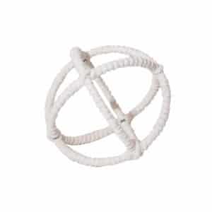 Esfera Decorativa Cubierta De Soga Color Beige FREE HOME Pequeña