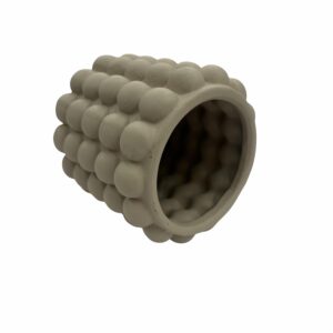 Florero Decorativo Diseño Bolas Pequeño Beige FREE HOME Unidad