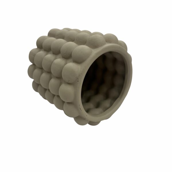 Florero Decorativo Diseño Bolas Pequeño Beige FREE HOME Unidad