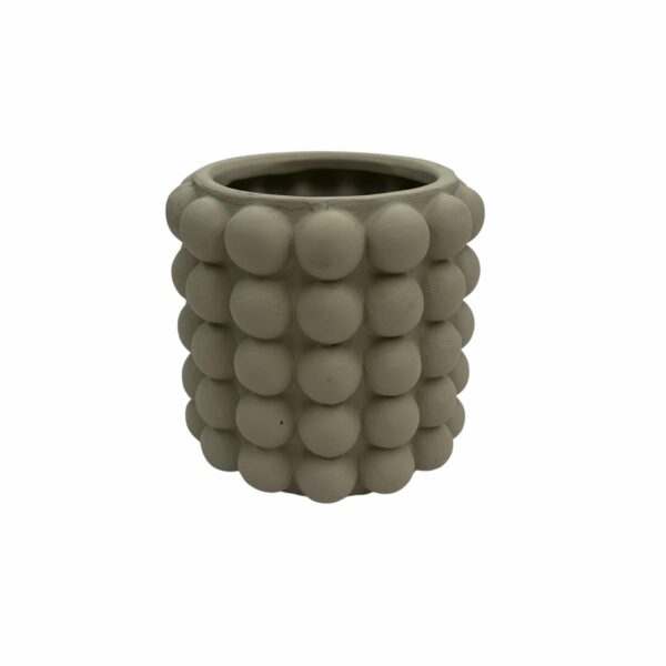Florero Decorativo Diseño Bolas Pequeño Beige FREE HOME Unidad - Imagen 2
