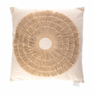 Cojín Relleno Círculos Flecos FREE HOME 45 X 45  Cm