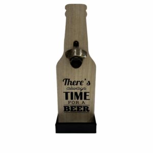 Colgante Con Destapador De Botellas Leyenda THERE'S ALWAYS TIME FOR BEER FREE HOME Unidad