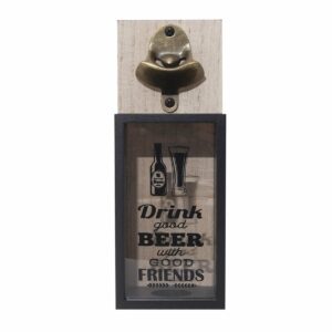 Colgante Con Destapador De Botellas Com Leyenda  DRINK GOOD BEER WITH GOOD FRIENDS FREE HOME Unidad