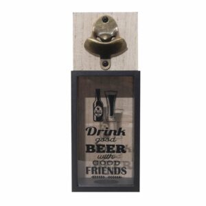 Colgante Con Destapador De Botellas Com Leyenda  DRINK GOOD BEER WITH GOOD FRIENDS FREE HOME Unidad