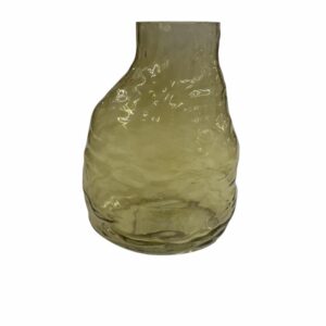 Florero Decorativo Pequeño Ámbar Martillado FREE HOME Unidad