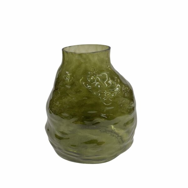 Florero Decorativo Verde Oliva Martillado FREE HOME Unidad - Imagen 3
