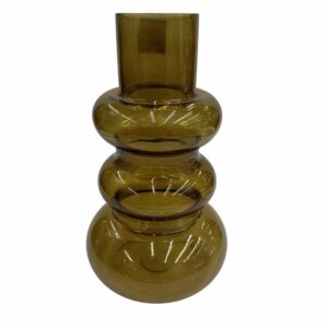 Florero Decorativo 3 Aros Ámbar FREE HOME Unidad