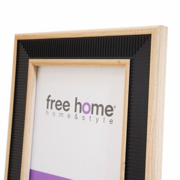 Porta Retrato Negro Natural FREE HOME 10X15 Cm - Imagen 2