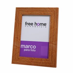 Porta Retrato Diseño Hojas Madera FREE HOME 13X18 Cm