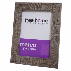 Porta Retrato Diseño Hojas Taupe FREE HOME 20X25 Cm