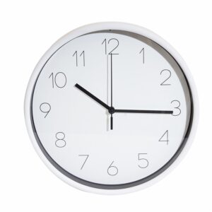 Reloj De Pared En Plástico Color Blanco FUZHOU EAGLE 25 ,5 X 4 ,3 Cm