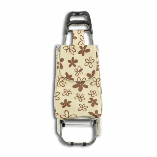 Carro De Compras Flores Beige POOYO Unidad